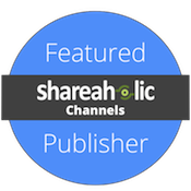 I'm a featured publisher in Shareaholic's Content Channels