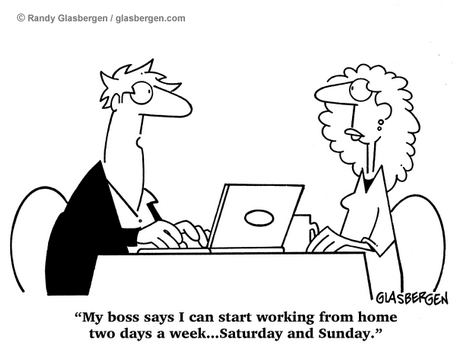Work from home comic